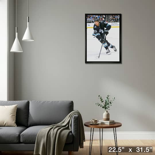 Dylan Guenther 20" x 29" Framed Canvas Utah Mammoth 22.5" x 31.5"